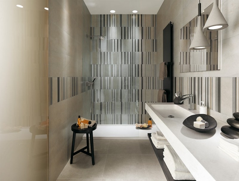 Faïence salle de bains – 88 des plus beaux carrelages design Salle Ardoise Créatif bains de