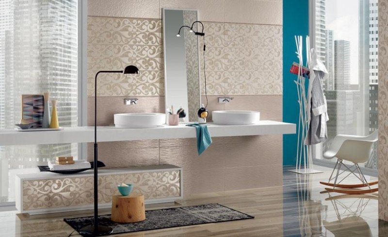 Faïence salle de bains – 88 des plus beaux carrelages design Salle Ardoise Créatif bains de