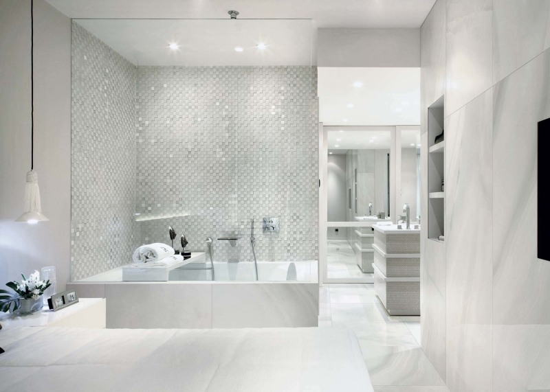 Faïence salle de bains – 88 des plus beaux carrelages design Salle Ardoise Créatif bains de