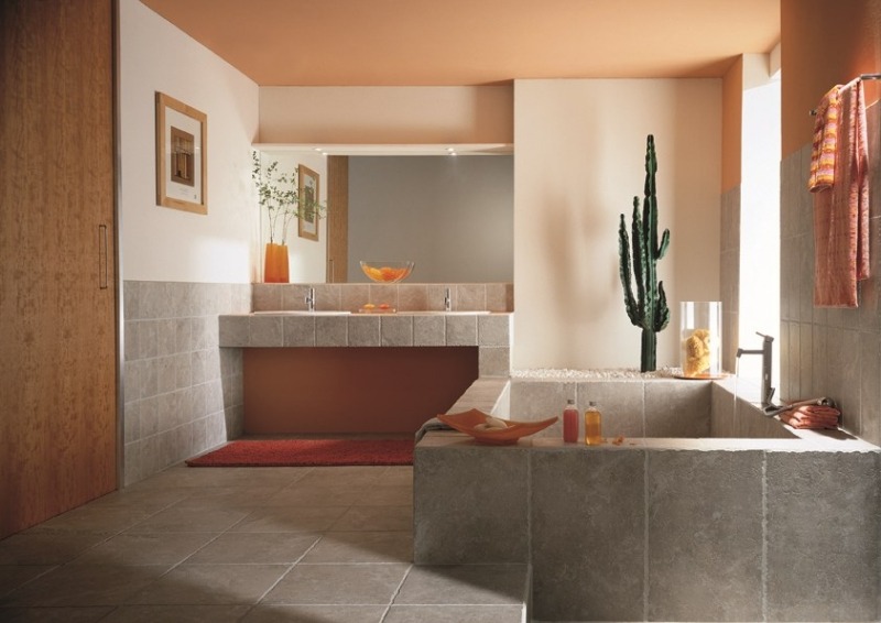 Faïence salle de bains – 88 des plus beaux carrelages design Carrelage de bains Créatif salle