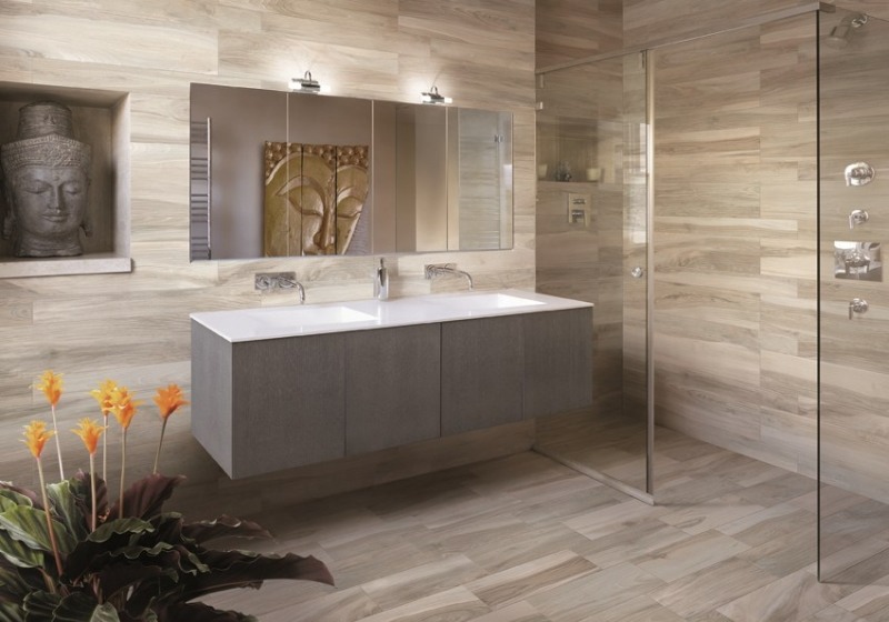 Faïence salle de bains – 88 des plus beaux carrelages design Carrelage de bains Créatif salle