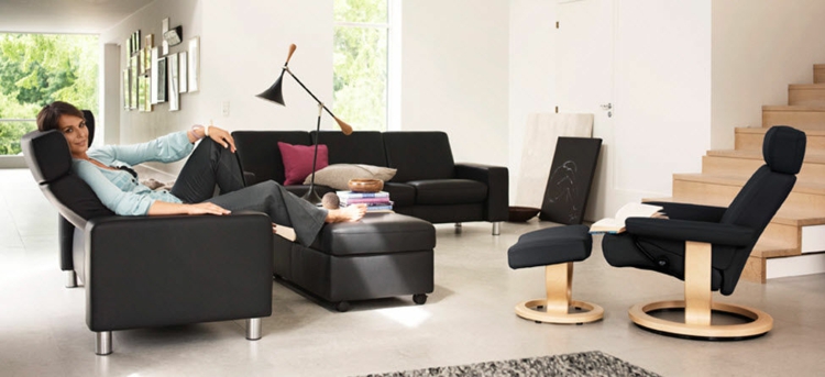 fauteuil-Stressless Orion canapé dossier inclinable assorti