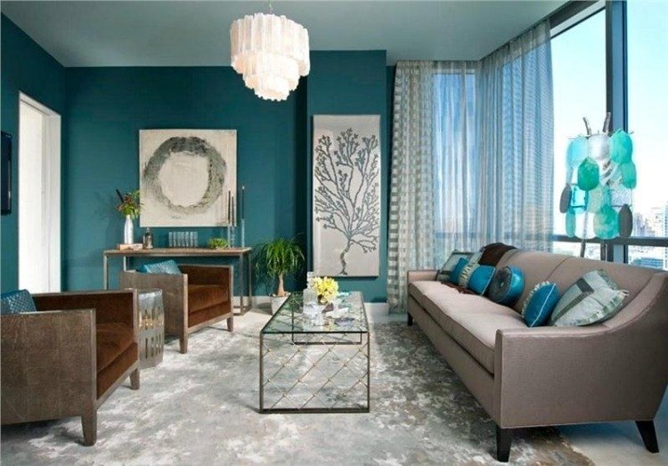 Couleur de peinture 2015 bleu vert dans toutes ses nuances! Chambre bleu canard