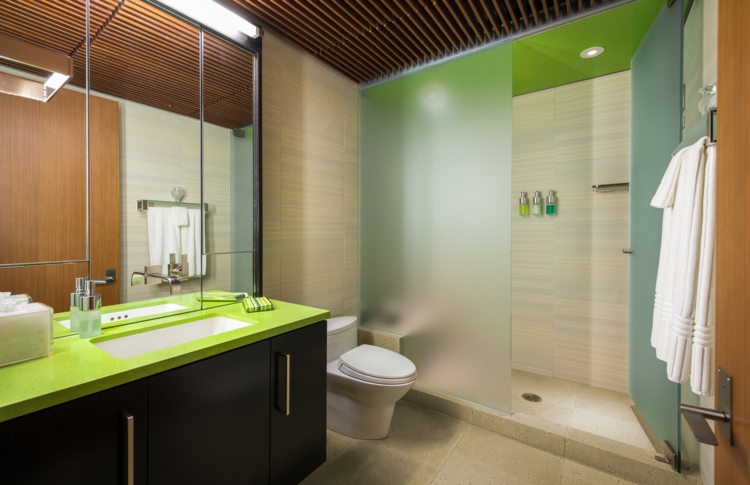 interieur-maison-luxe-salle-bains-ouche-paroi-verre-dépoli-meuble-vasque intérieur maison de luxe