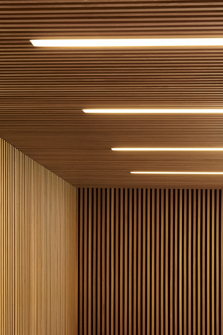 lambris-mur-plafond-lamelles-bois-éclairage-intégré