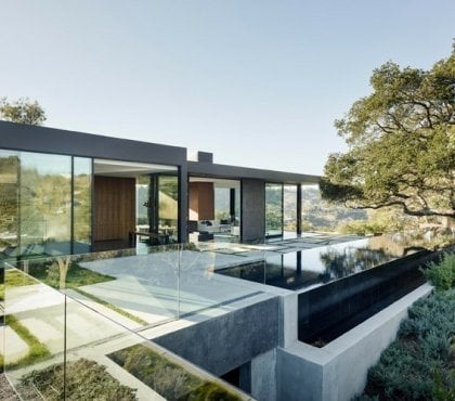 maison-verre-béton-chêne-piscine-terrasse-dalles-vue