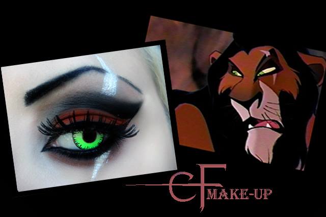 maquillage-Halloween-dessin-roi-lion-fards