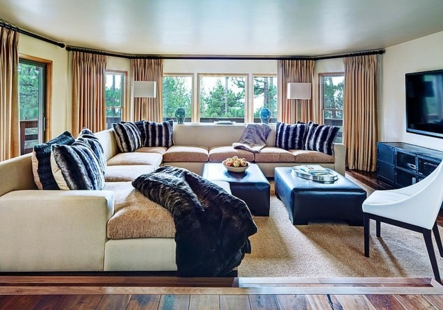 meubles décoration intérieur salon beige marron clair gris