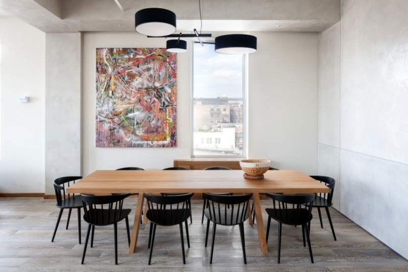 meubles-salle-à-manger-deco-murale-tableau-table-rectangulaire-bois
