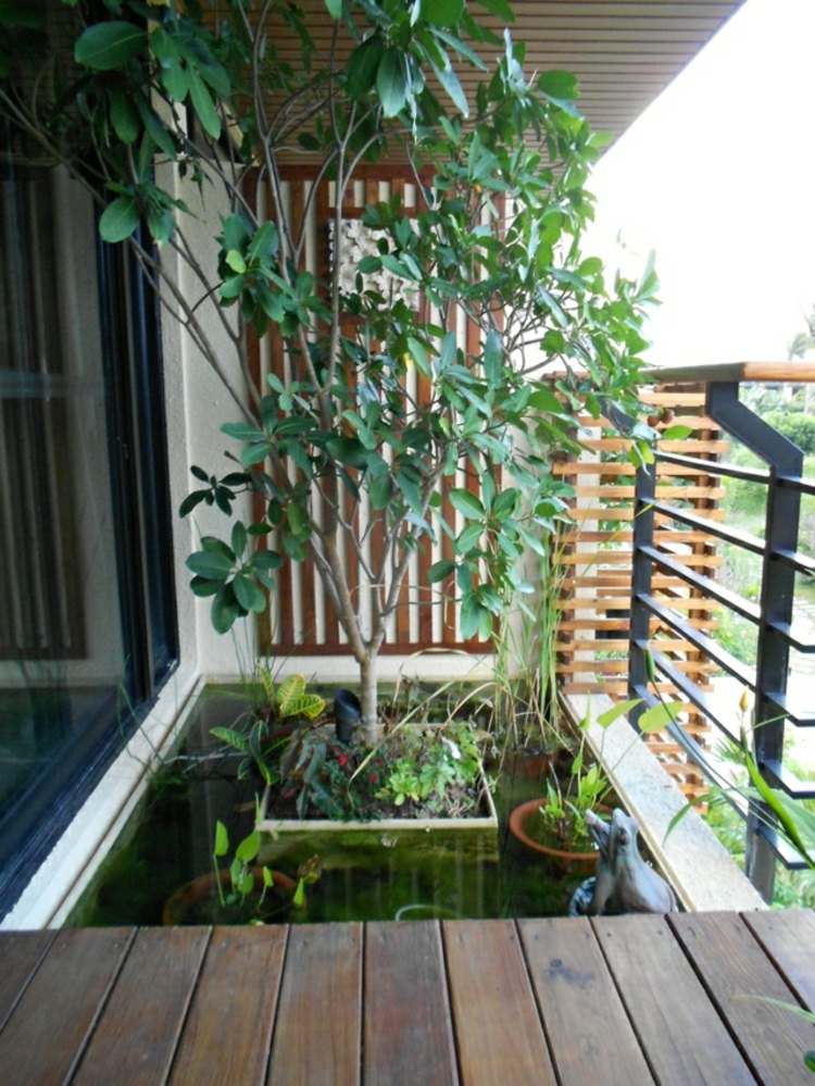 mini-bassin-balcon-revetement-sol-bois-garde-corps-plantes