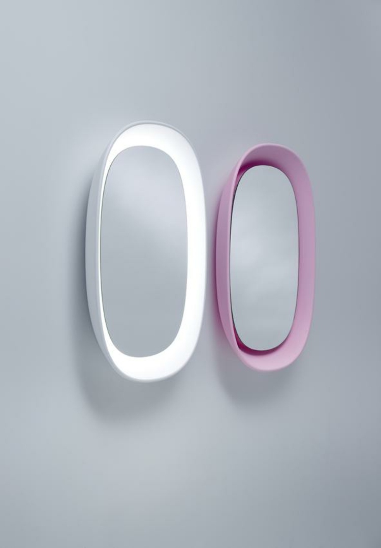 miroir-design-Dektnut-Mirrors-rose-blanc-forme-ovale