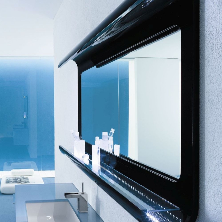 miroir-salle-bain-design-éclairage-étagère-Arlex-design-Lulù-noir
