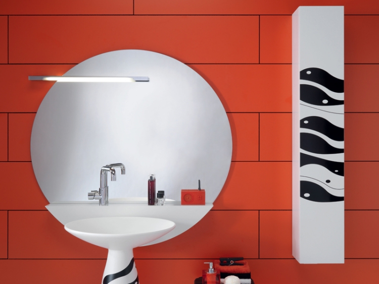 miroir-salle-bain-rond-éclairage-lavabo-colonne-Regia