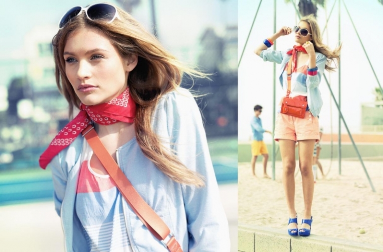mode-été-2015-femme-foulard-bandanta-lunettes-soleil