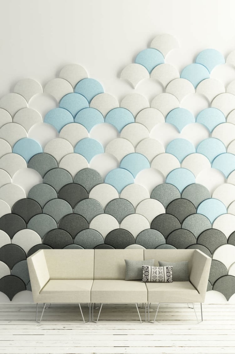 Isolation phonique Wallpapers Salon Chambre Mur Murales 3d Cascade Design Couvre 
