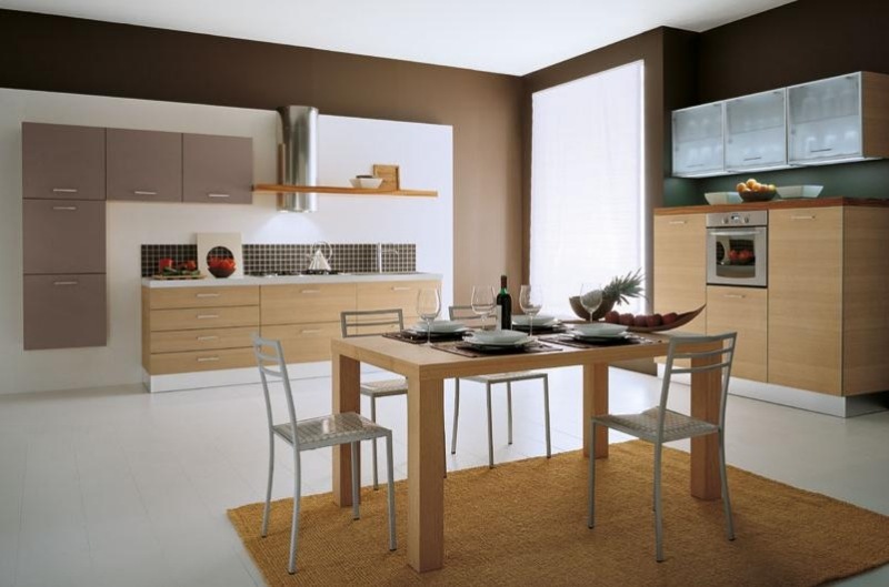 Peinture murale cuisine – 50 exemples design bi et tricolores Cuisine Couleur désign