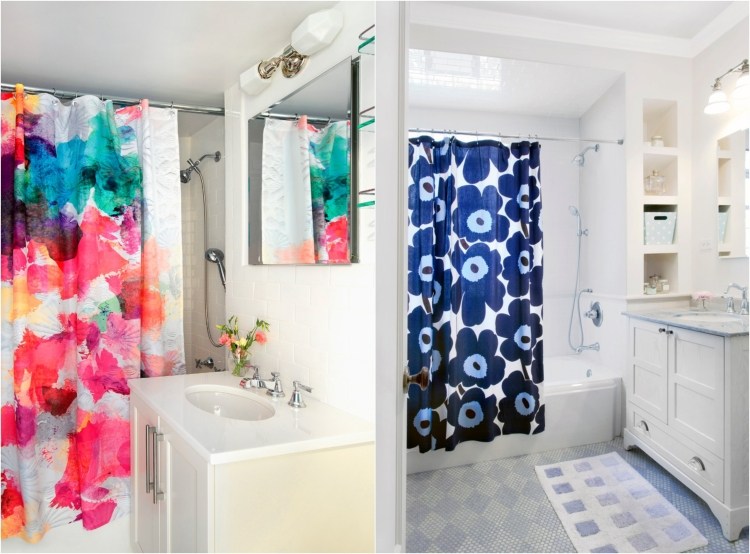rideau-de-douche-petite-salle-bains-motif-floral-sous-lavabo-rangement