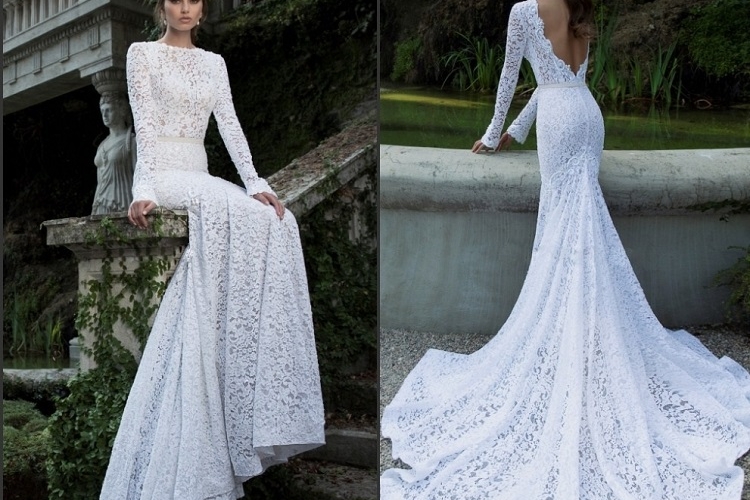 Robe de mariée dos nu, semi-nu et en dentelle – 70 designs