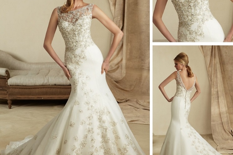 Robe Mariée Dos Nu Plongeant Dentelle