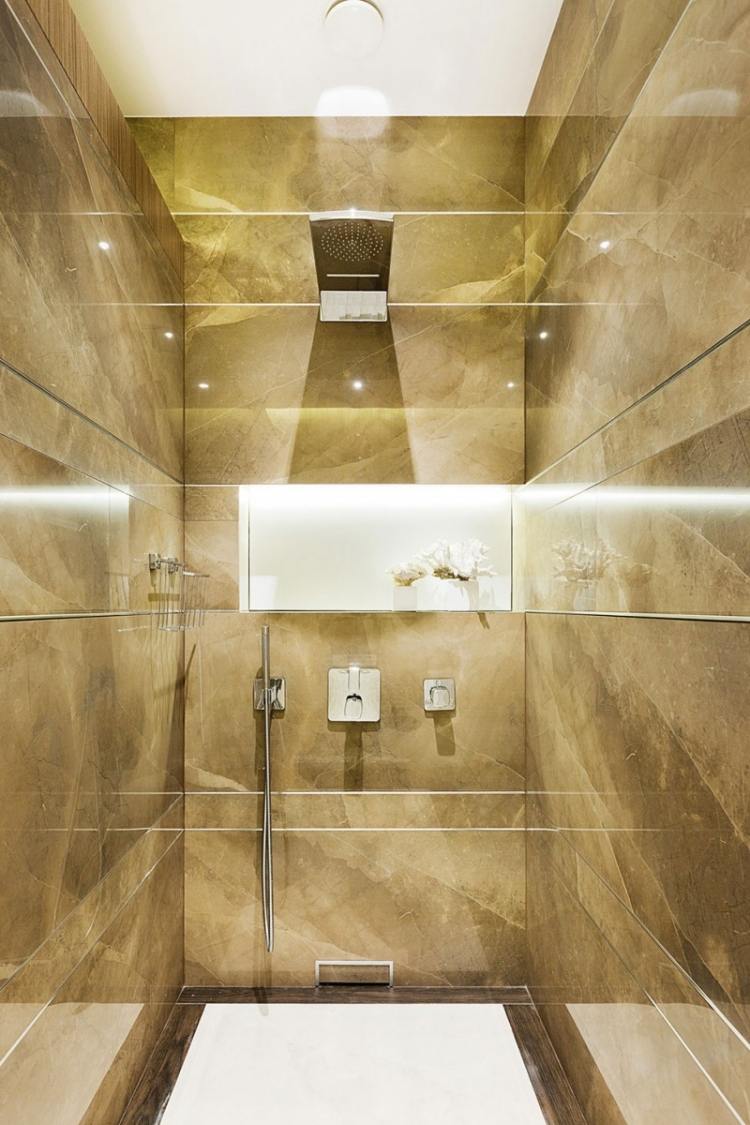 salle-bains-moderne-douche-encastrée-murs-pierre-naturelle