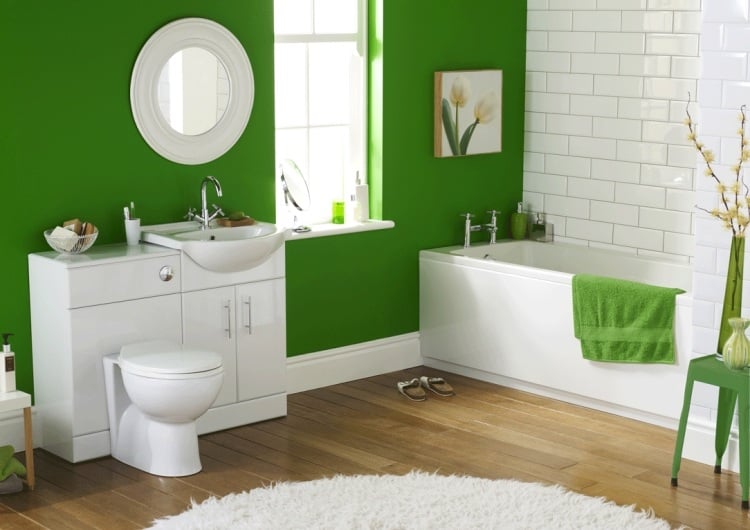 salles-bains-design-carrelage-métro-peinture-verte