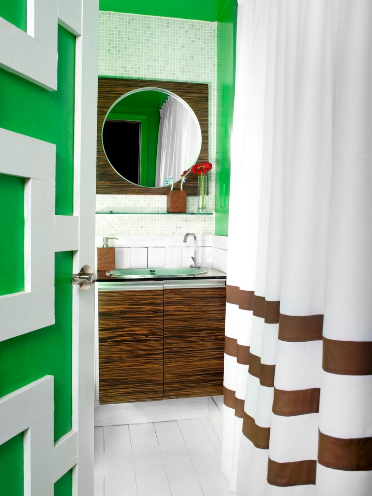 salles de bains originales en couleurs audacieuses- idée Brian Patrick Flynn
