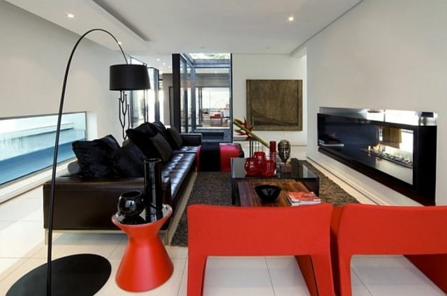 salon-contemporain meubles décoration intérieur couleurs classiques