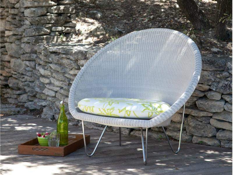Salon de jardin tressé – 24 designs de meubles en rotin Les beaux fauteuils de salon