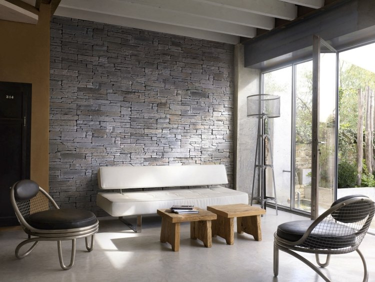 salon-mur-pierre-rustique-moderne-gris--ROCKY-MOUNTAIN-Orsol parement pierre