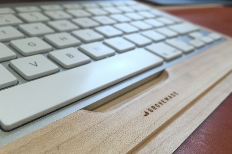 tablette-clavier rangement bois érable design Grovemade