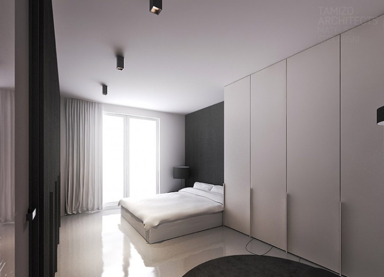 architecture intérieure -chambre-adulte-minimaliste-dressing-blanc