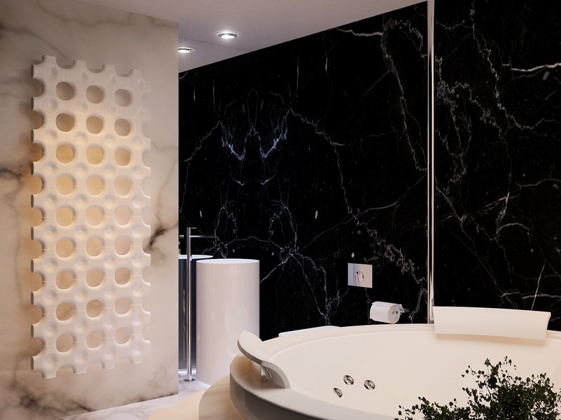 carrelage-sol-marbre-salle-bains-marbre-noir-blanc-jacuzzi-vasque-pied