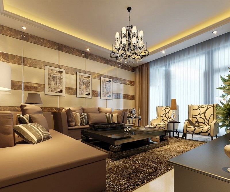 carrelage-sol-marbre-salon-intérieur-classique-canapé-tapis-beige carrelage et sol en marbre