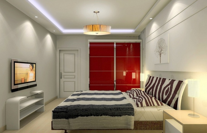chambre-rouge-armoire-rangement-grand-lit