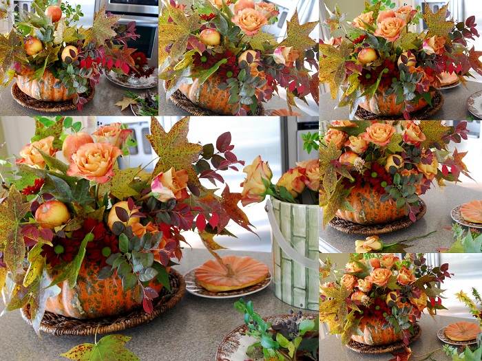 composition-florale-feuilles-automnales-vase-citrouille