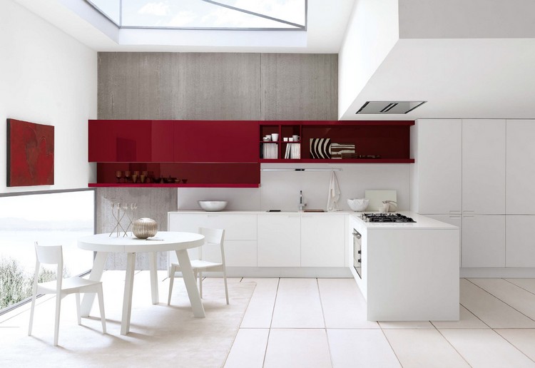Couleur pour cuisine – 105 idées de peinture murale et façade Armoires désign Peinte de cuisine