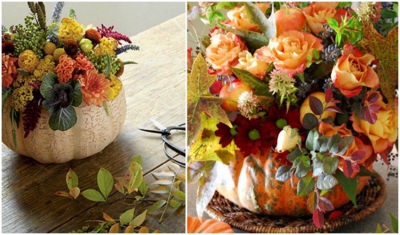 deco-automne-centre-table-vase-citrouille-fleurs-automnales