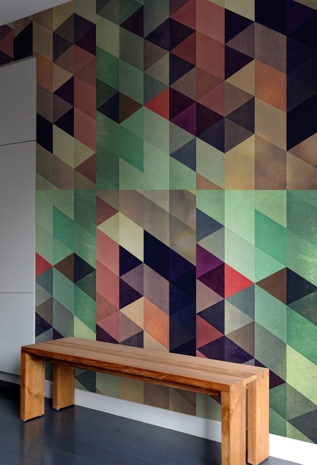 deco-couloir-motif-multicolores-triangles