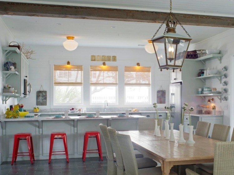 Meubles et déco vintage: 55 idées inspirantes pour vous! Décor de Ovale table cuisine