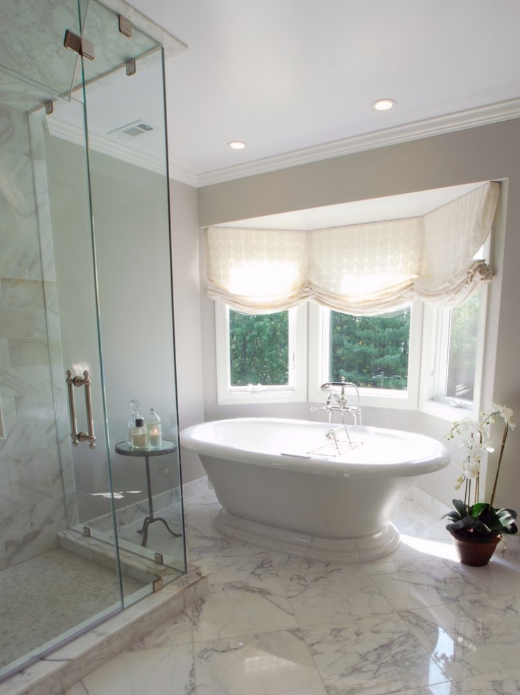 Décoration fenêtre en saillie: 50 inspirations pour l' intérieur! Baignoires inspiration Rideau