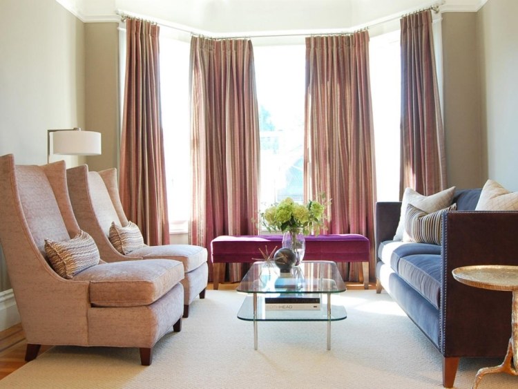 Décoration fenêtre en saillie: 50 inspirations pour l' intérieur! Décor Baie rideaux
