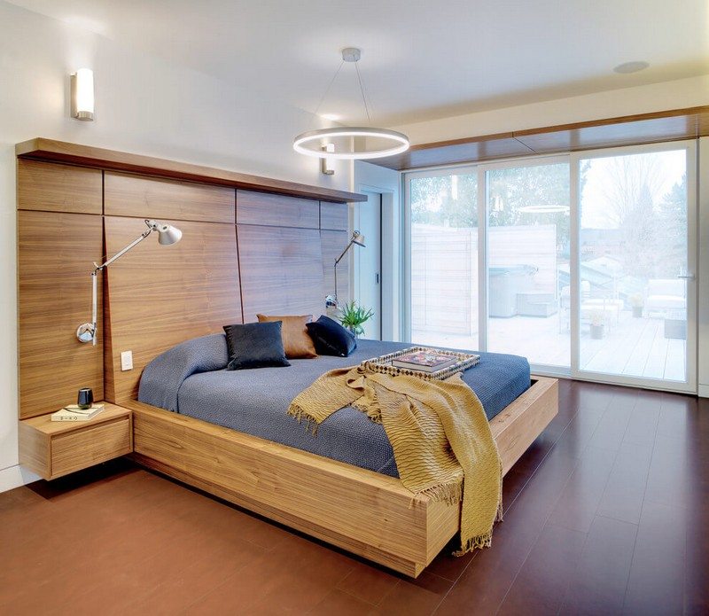 décoration d'intérieur dicrète meubles-bois-luminaires-design