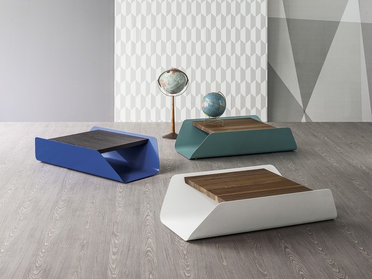 mobilier-design-Bend-Bonaldo-table-basse-bois-acier-peint mobilier design