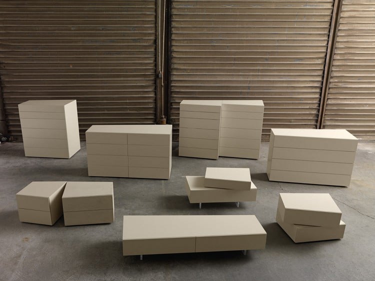 mobilier-design-Complementi-Notte-Presotto-meubles-tiroirs-blancs