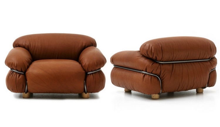 mobilier-design-Sesann-Tacchini-Italia-fauteuil-rembourré-terre-cuite