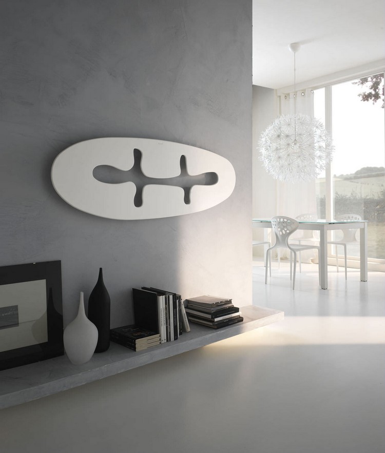 mur-aspect-béton-radiateur-électrique design blanc JUNGLE Mariano Moroni