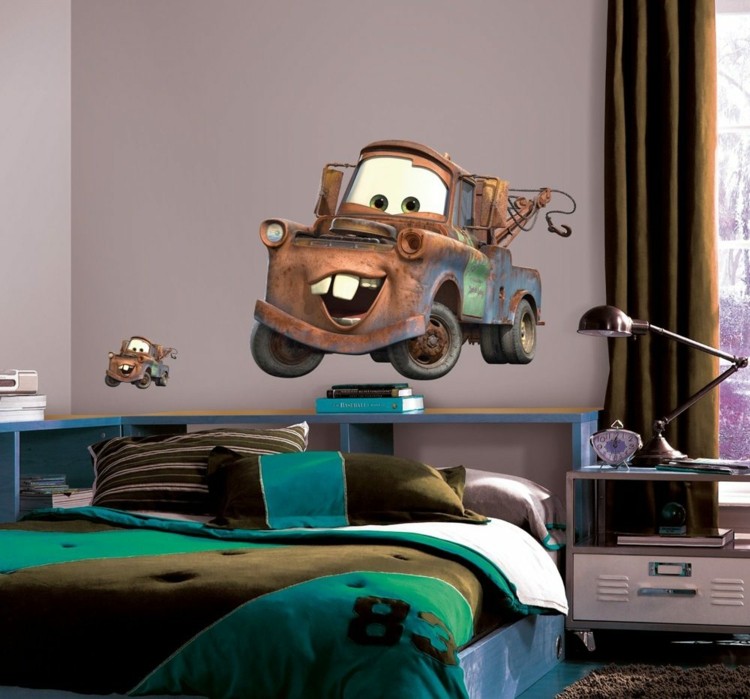 papier-peint-enfant-Cars-film-animation-disney-chambre-garçon papier peint enfant