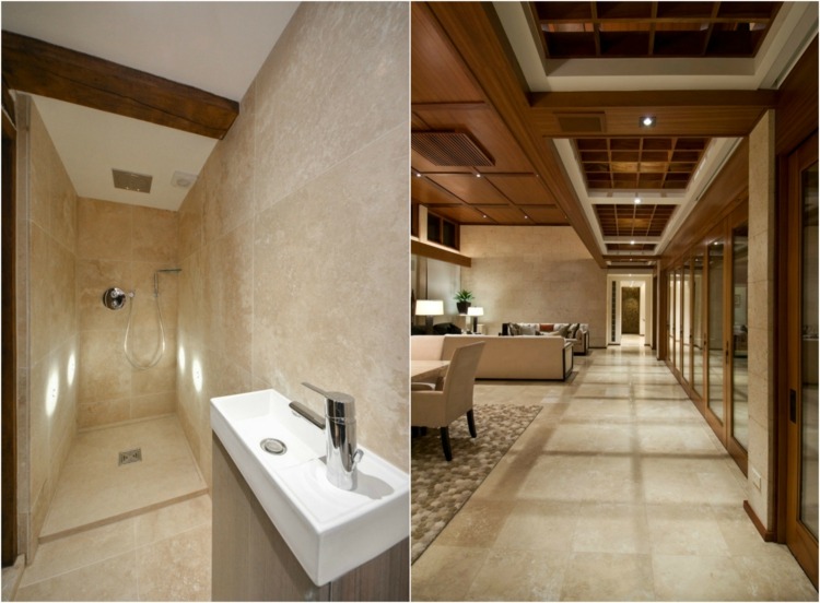 revêtement-sol-pierre-naturelle-travertin-douche-italienne-lavabo-robinet-salle-bains