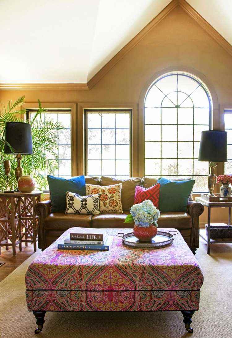 Le style hippie chic dans le salon – 55 idées fraîches