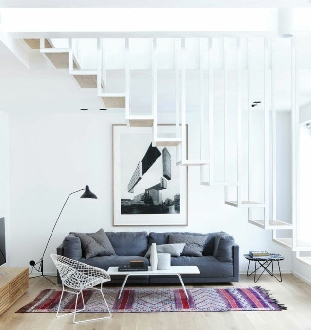 Tableau art contemporain accent dans l'intérieur moderne Artistes contemporain noir et blanc